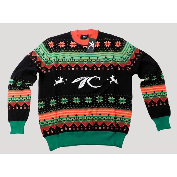 Choctaw Casino Christmas Sweater 2XL Red Green Black Reindeer Snowflake Cotton - Picture 7 of 12